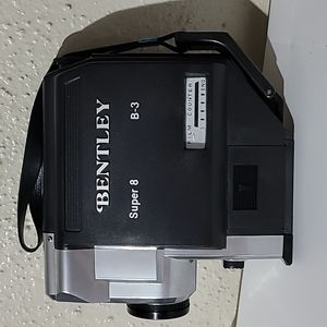 Vintage Bentley Super 8 B-3 super 8 Movie Camera With Strap (Untested)